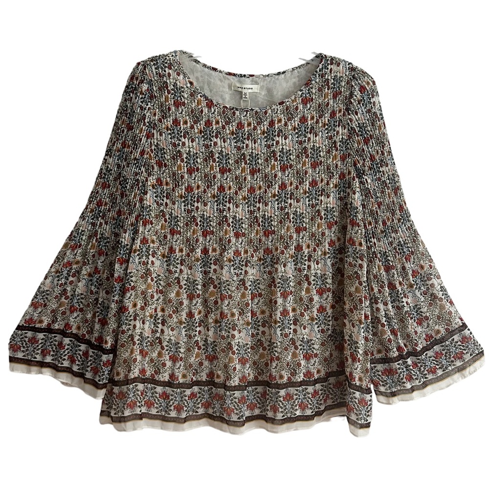 NEW Max Studio Boho Botanical Flowy Top M